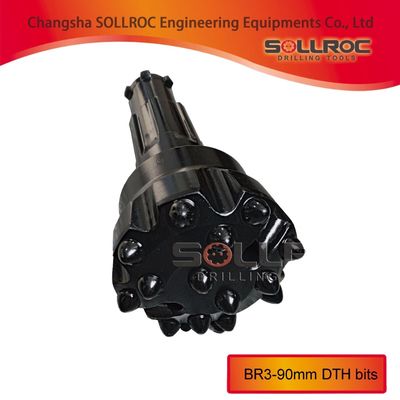 High-Efficiency DTH Drill Bit with Carburized Steel and Carbide for 57mm to 660mm Diameter Applications